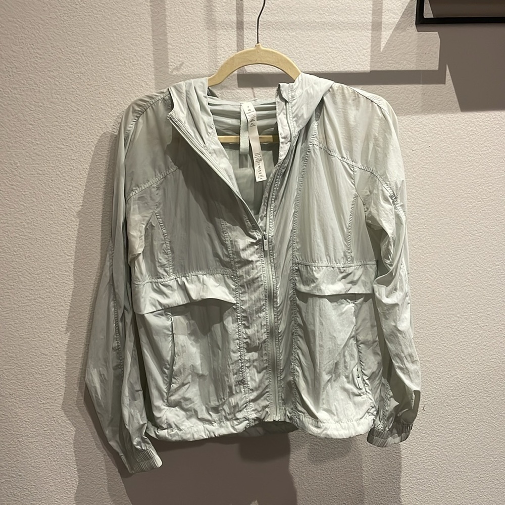 Lululemon Hood Light Jacket Size 4. Color: light blue